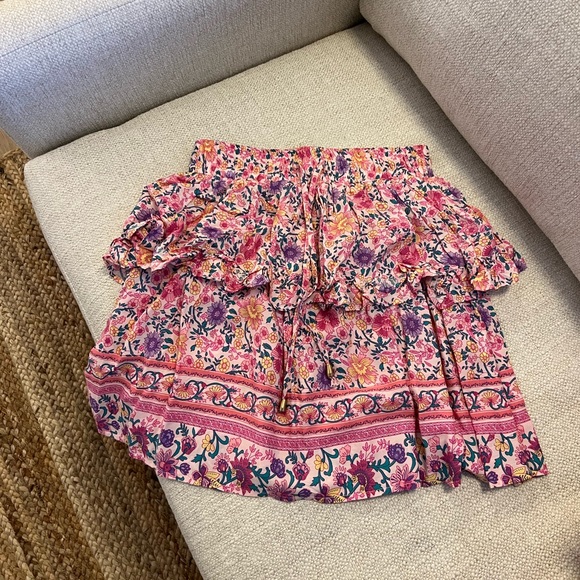 Rosemunde Layered Mini Skirt - Vintage Bloom main image 1
